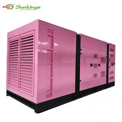 Αγορά Προσαρμοσμένος 50/60 Hz Super Silent 800KW Pink Diesel Generator με ATS Stamford Alternator Canopy Box Επιλογή online manufacture