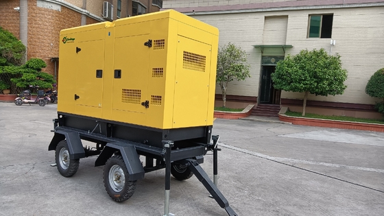 230V κινητές έξοχες σιωπηλές εγκαταστάσεις παραγωγής ενέργειας Protable 500 κιλοβάτ ρυμουλκών γεννητριών diesel